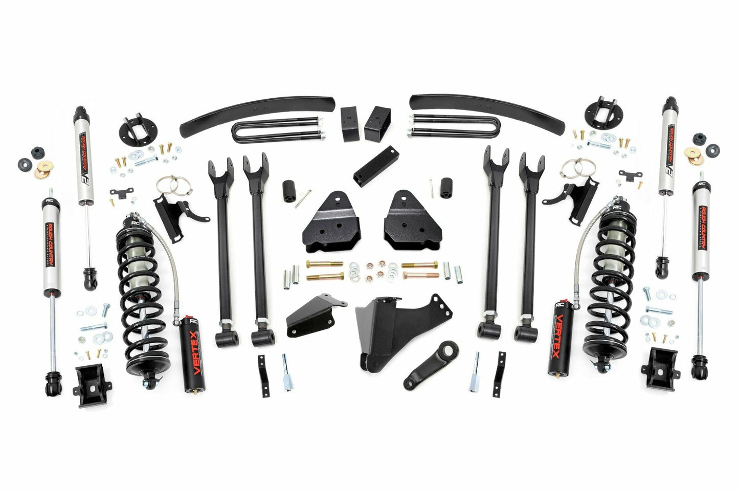Fits Ford F-250/F-350 SD (05-07) 6" Lift Kit Gas 4 Link No OVLDS C/O V2 57858