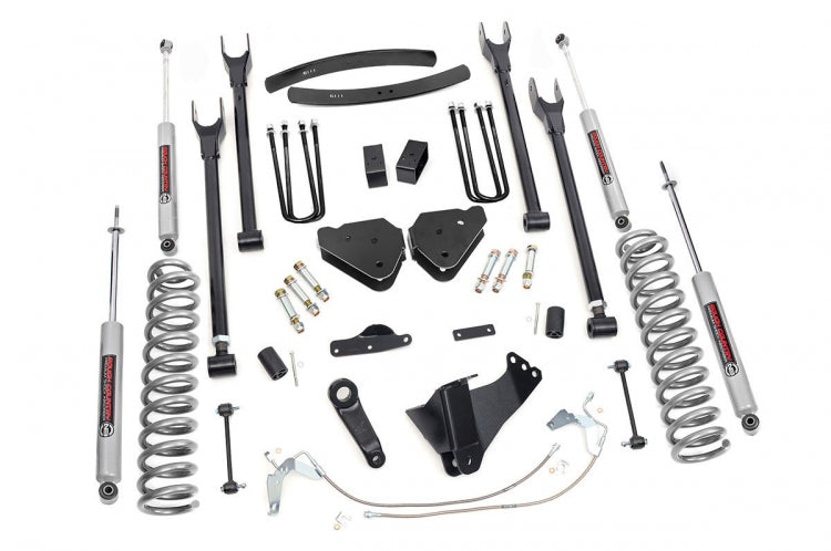 Fits Ford F-250/F-350 SD 4WD (08-10) 6" Lift Kit; Diesel; 4 Link; 584.2