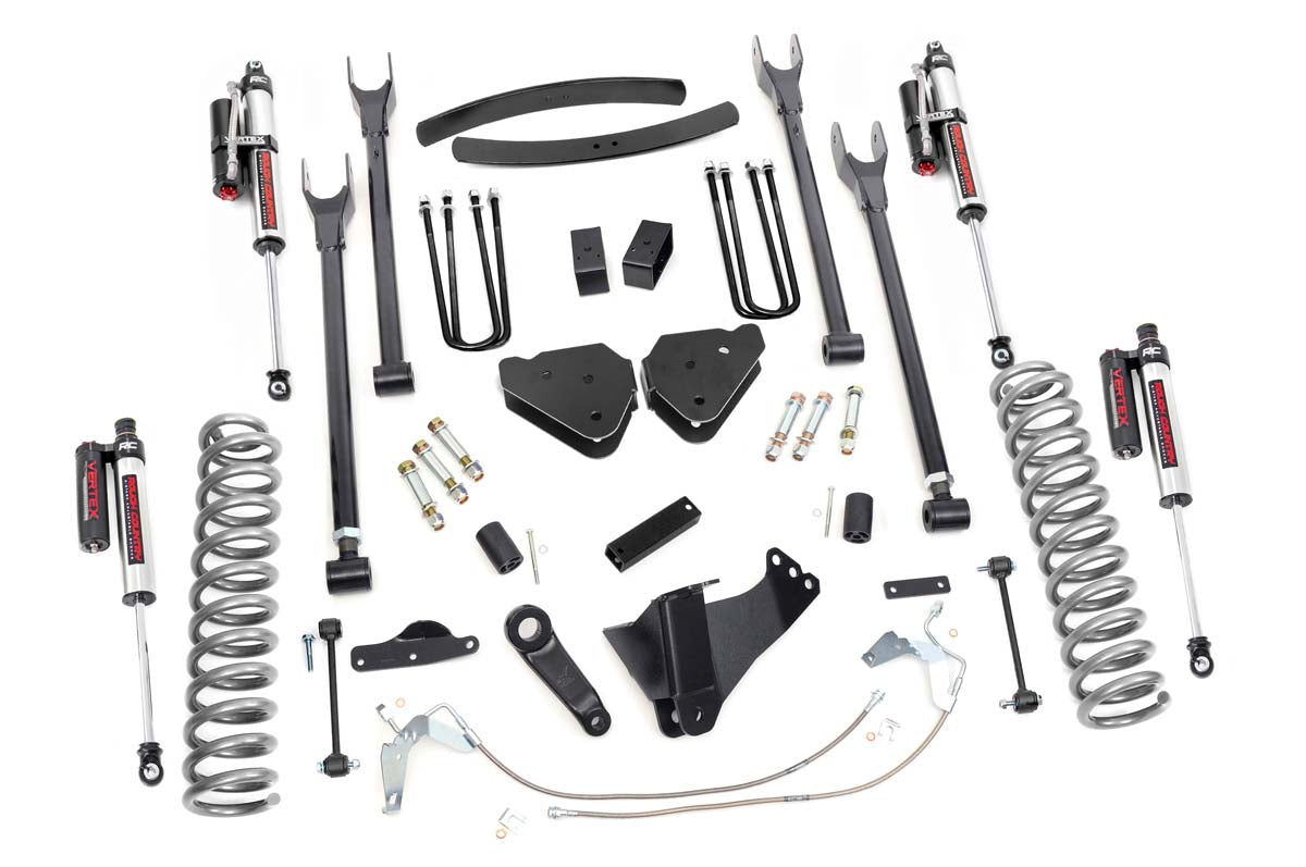 Fits Ford F-250/F-350 SD (08-10) 6" Lift Kit; Diesel; 4 Link; Vertex; 58450
