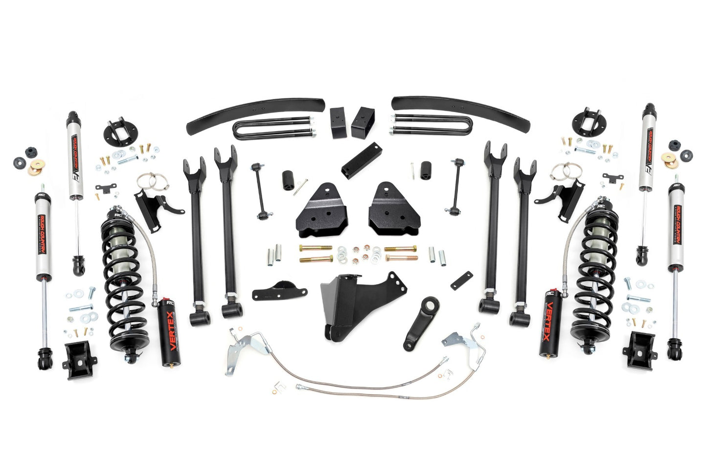 Fits Ford F-250/F-350 SD (08-10) 6" Lift Kit; Diesel; 4 Link; C/O V2; 58458