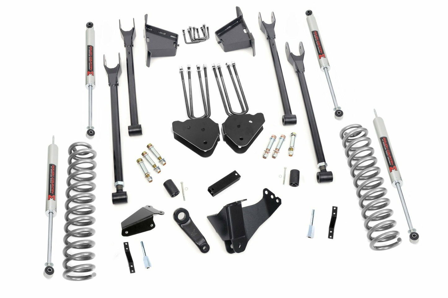Fits Ford F-250/F-350 SD (05-07) 8" Lift Kit; 4 Link; RR Blocks; M1; 59140