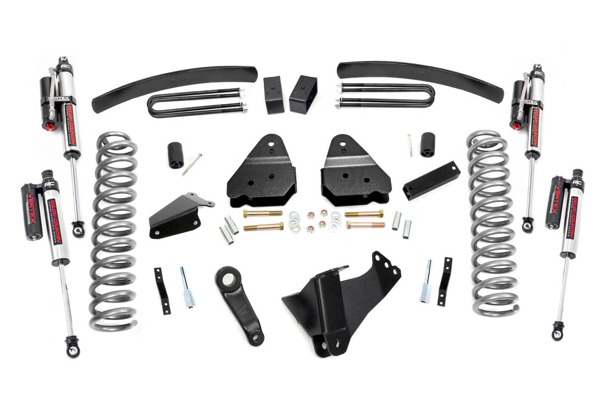 Fits Ford F-250/F-350 SD 4WD (2005-2007) 6" Lift Kit; Gas; Vertex; 59650
