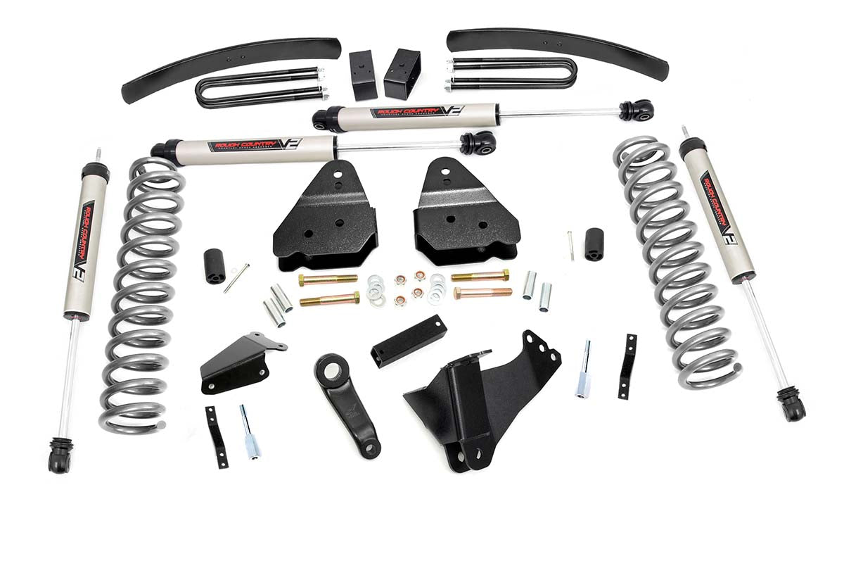 Fits Ford F-250/F-350 Super Duty 4WD (2005-2007) 6 Inch Lift Kit; Gas; V2; 59670