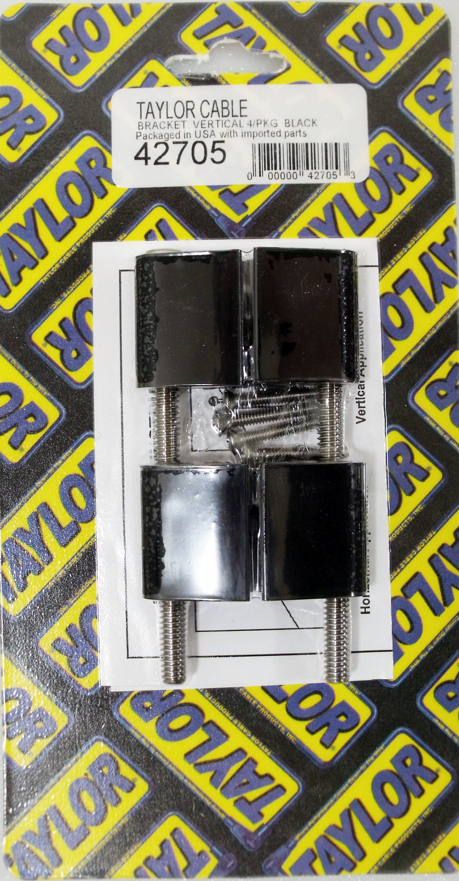 Spark Plug Wire Holder 4 Black 42705