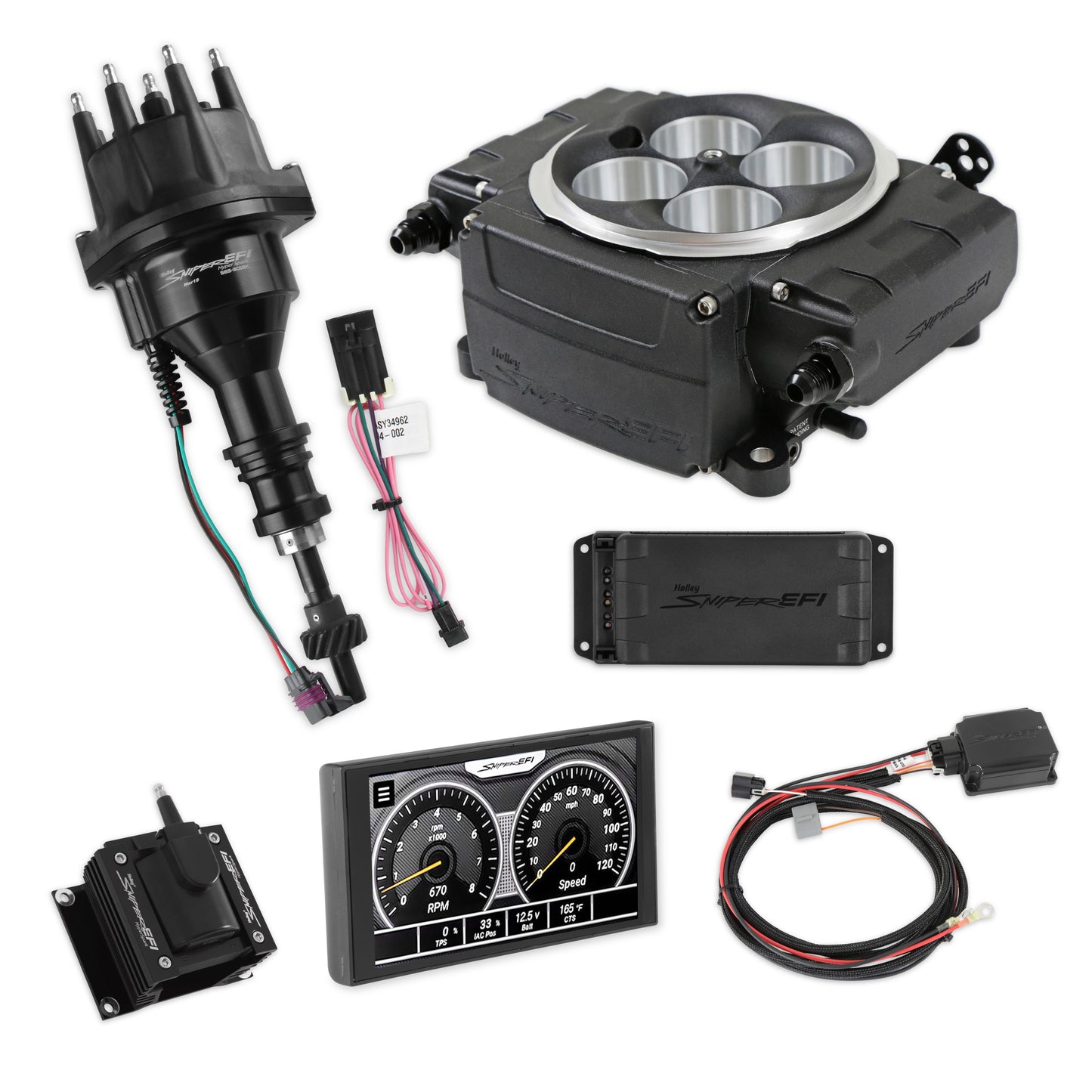 1954 Ford Club Sniper 2 EFI Bundle with HyperSpark Ignition System 550-511-5PX-SBF
