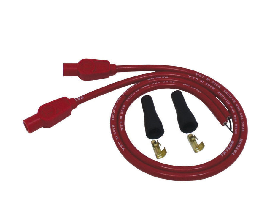 Spark Plug Wire Set Universal 8mm Silicone Spiro Pro 180? 350 ohm/ft Red 10255