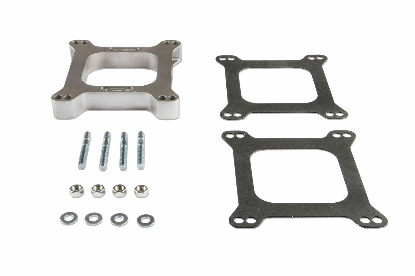 Mr Gasket 6005 Holley Edelbrock 1 Open Center Aluminum Carb Spacer Kit