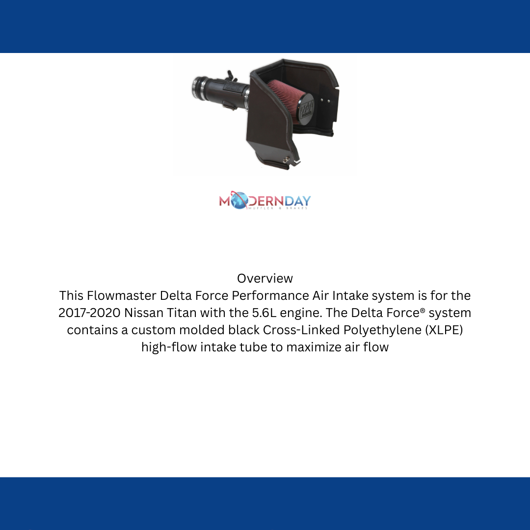 2017-2020 Nissan Titan Performance Air Intake Flowmaster Delta Force 615198