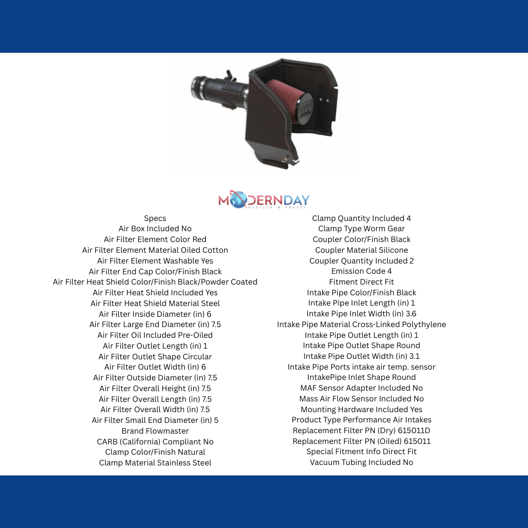 2017-2020 Nissan Titan Performance Air Intake Flowmaster Delta Force 615198