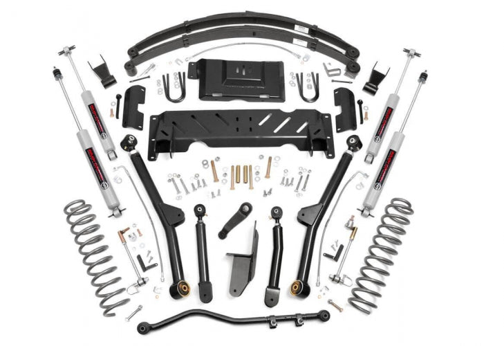 Fits Jeep Cherokee XJ 4WD (1984-2001) 6.5 Inch Lift Kit; Long Arm; NP242; 61822