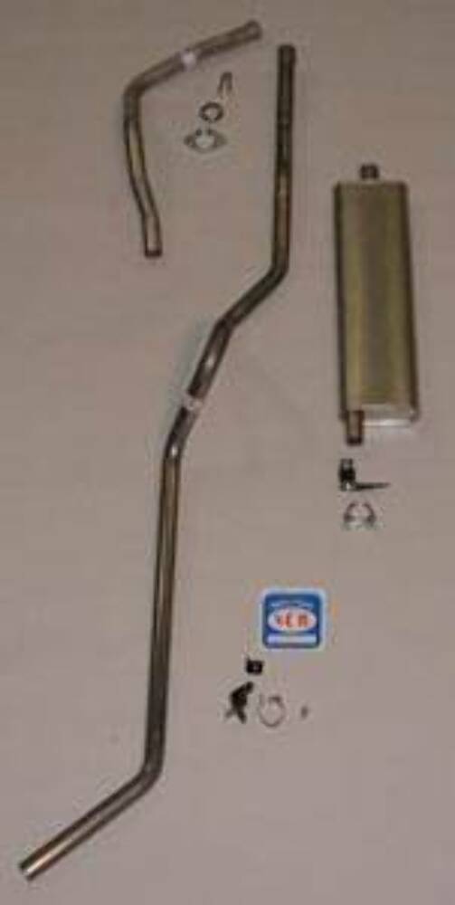 Fits 1955 Chevrolet Full Size Station Wagon exc. 9 Passenger, 6 cyl. Exhaust System 63002