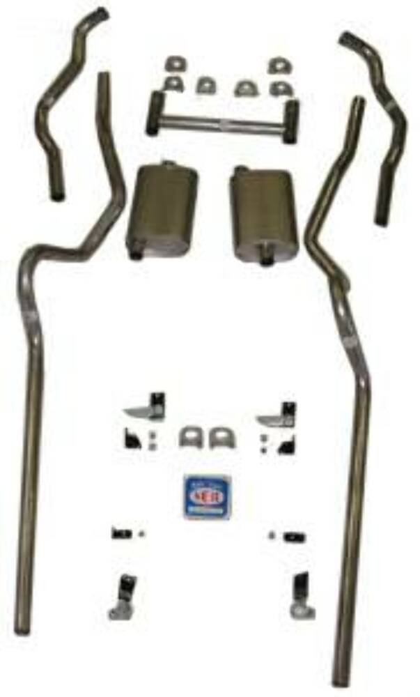 Fits 1955 - 1957 Chevrolet Full Size Exhaust System 63059
