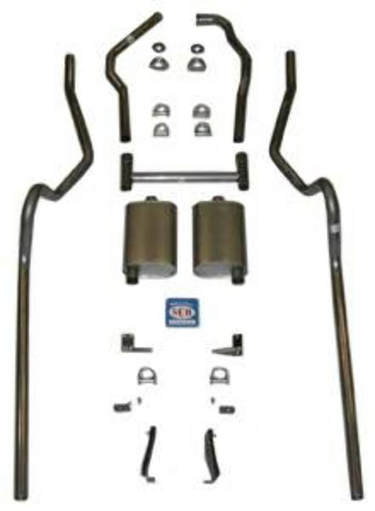 Fits 1955 - 1957 Chevrolet Full Size Exhaust System 63065