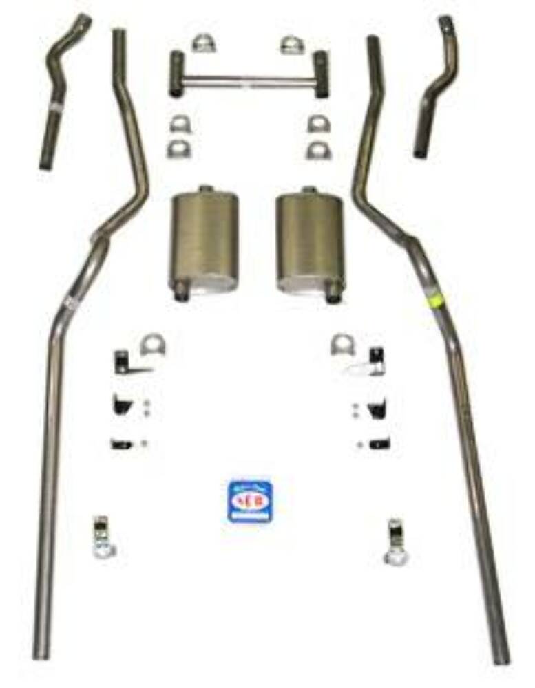 Fits 1955 - 1957 Chevrolet Full Size Exhaust System 63067