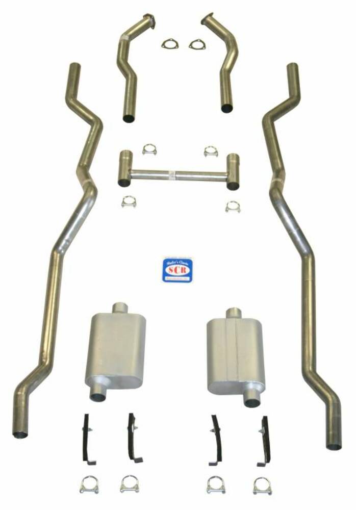 Fits 1955 - 1957 Chevrolet Full Size Exhaust System 63073