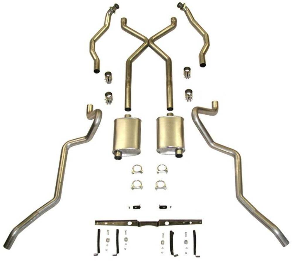 Fits 1955 - 1957 Chevrolet Full Size Exhaust System 63084