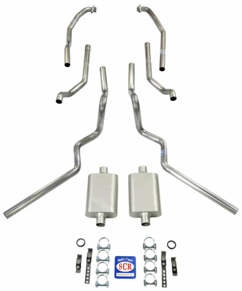 Fits 1963 - 1966 Chevrolet C10 Truck Exhaust System 63405
