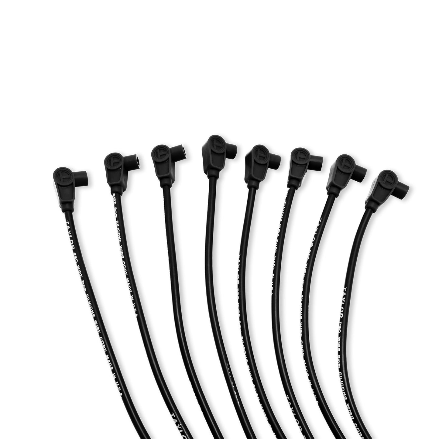Spark Plug Wire Set Universal 8mm Silicone 90? 0 ohm/ft Prowire Solid 70050