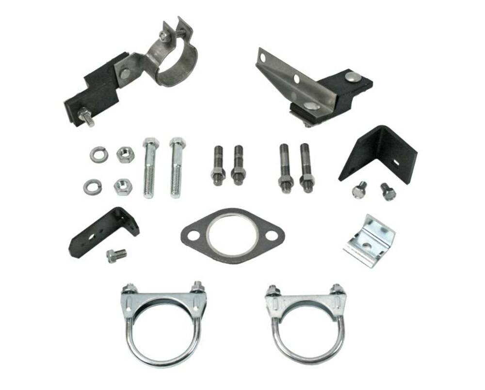 Fits 1956 Chevrolet Full Size 8 cyl. Single Exhaust Clamp And Hanger Kit 64004