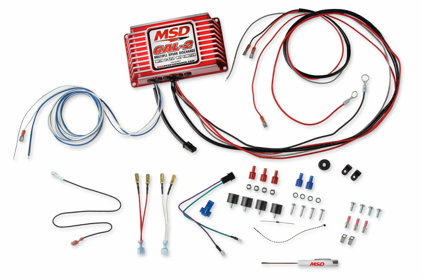 MSD 6421 6AL-2 Ignition Box Digital w/ Built-In 2 Step SBC BBC SBF Chevy Ford