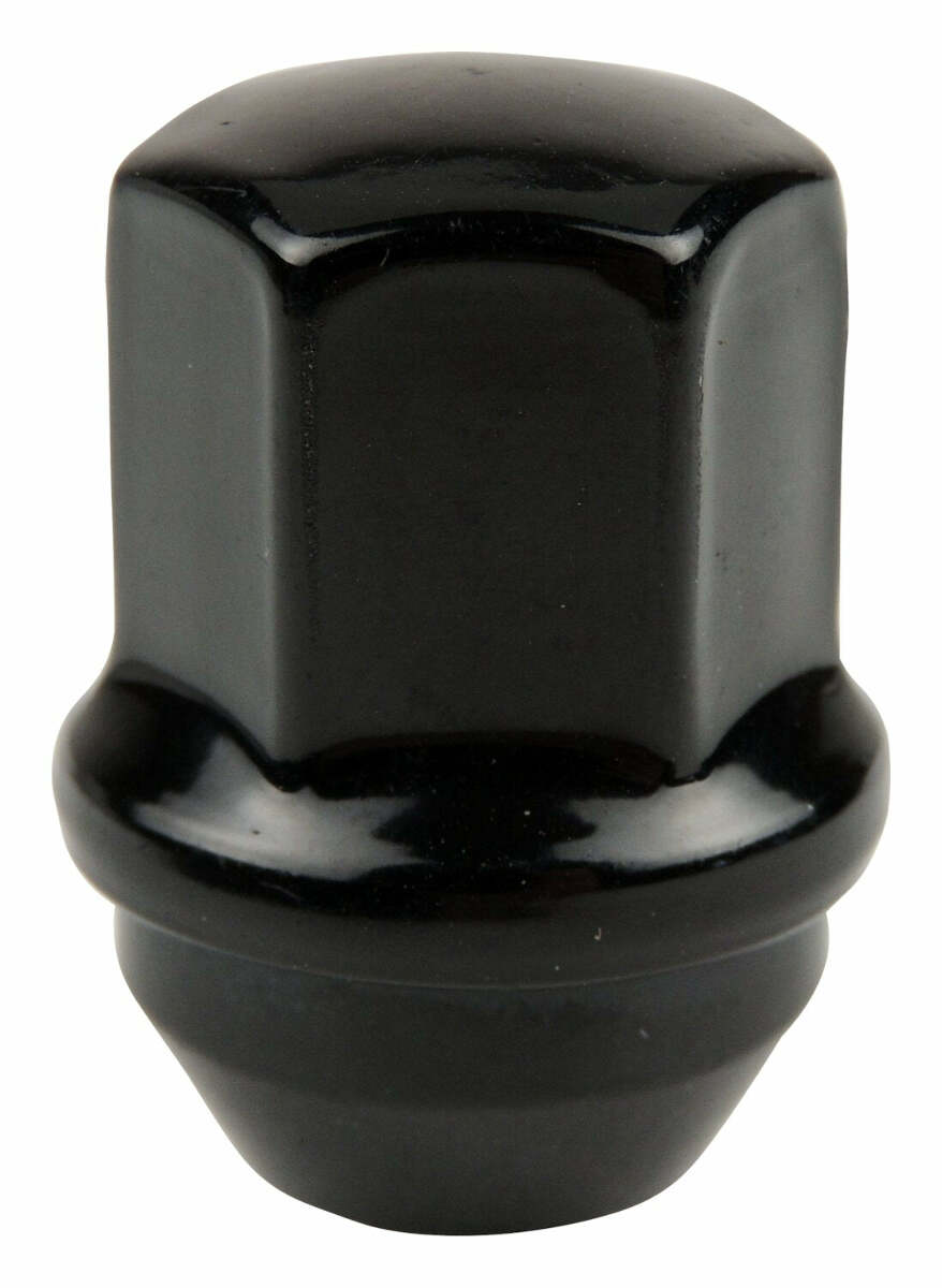 Black S/S Lug Nut for Jeep 2018+ Wrangler, 2011+ Grand Cherokee-6509422BL-CRN