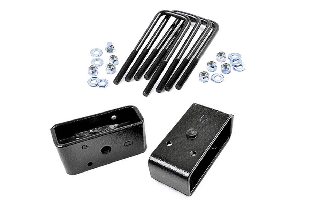 Fits Chevy/GMC 1500 Truck 2WD/4WD 2.5 Inch Block & U-Bolt Kit; 6521