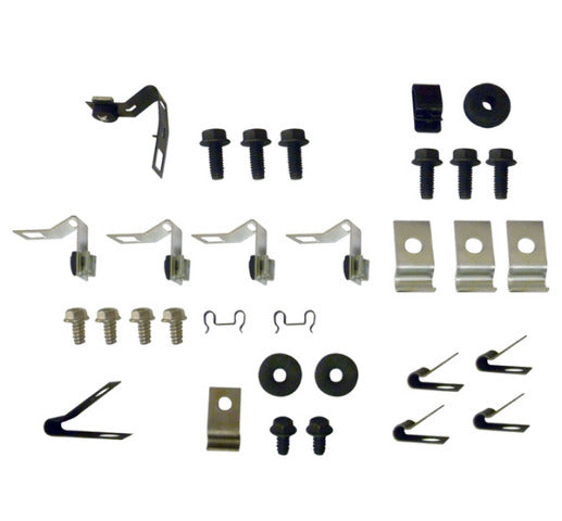 Fits 67 Mustang; 6 cylinder, Hardtop, 2pc Line; Clip Kit-67Z-BF62H