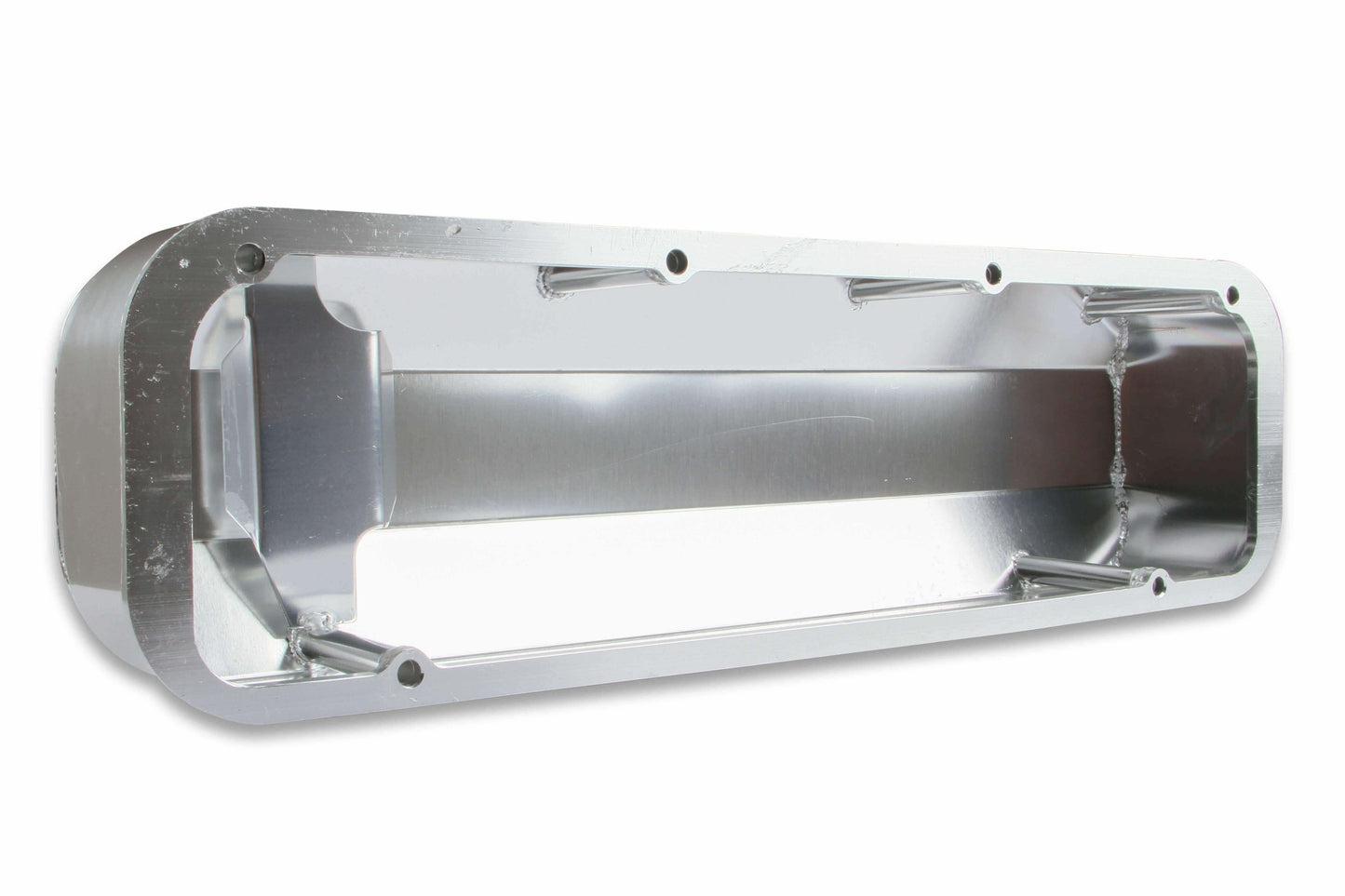 Mr. Gasket Fabricated Aluminum Valve Covers - Silver Finish - 6860G