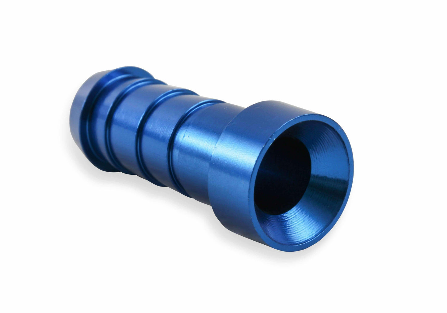 Earls Auto-Crimp Hose End - Straight - Size -8 - Blue - 700108ERL