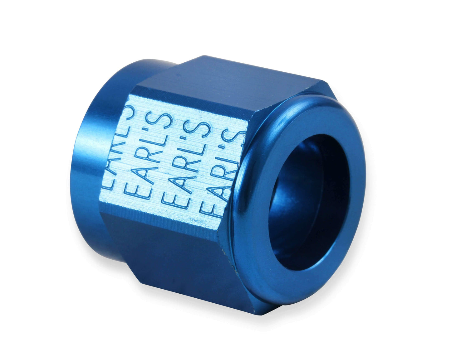 Earls Auto-Crimp Hose End - Straight - Size -8 - Blue - 700108ERL