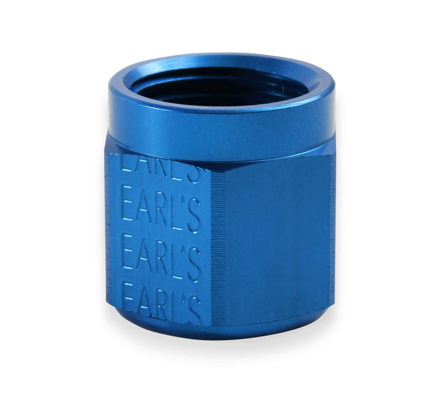 Earls Auto-Crimp Hose End - Straight - Size -8 - Blue - 700108ERL