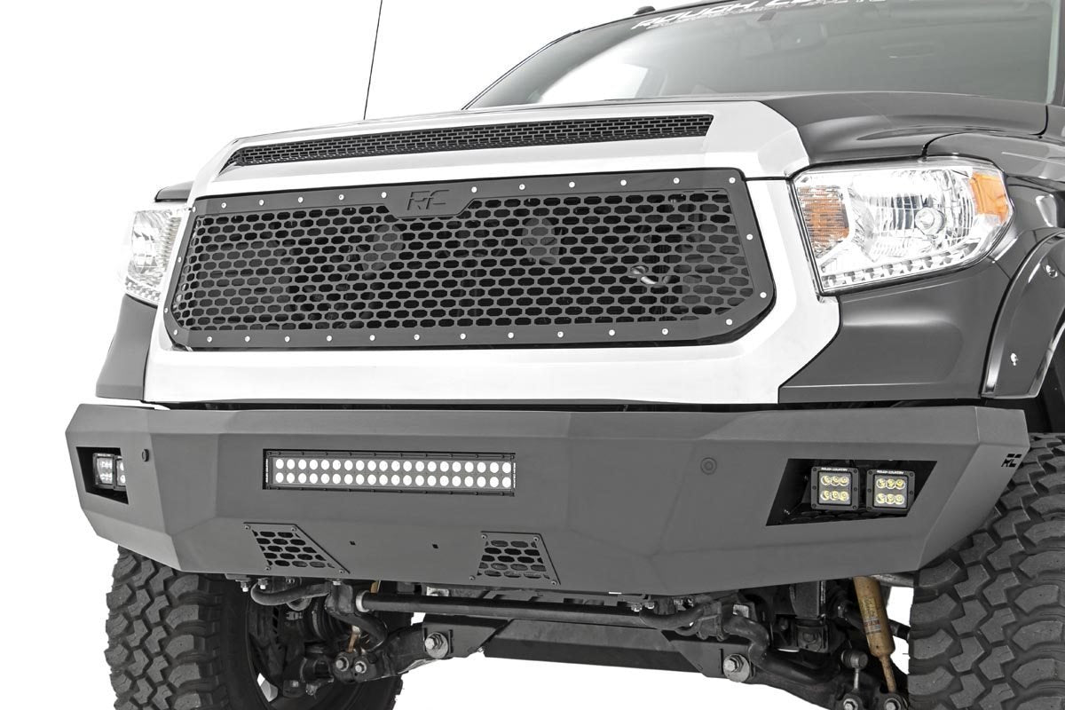 Fits Toyota Tundra 2WD/4WD (2014-2017) Mesh Grille; 70222