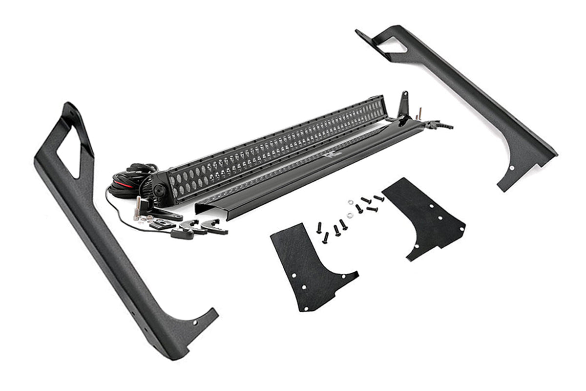 Fits Wrangler TJ(97-06) LED Light Windshield Mount 50" Black Dual Row 70503BL