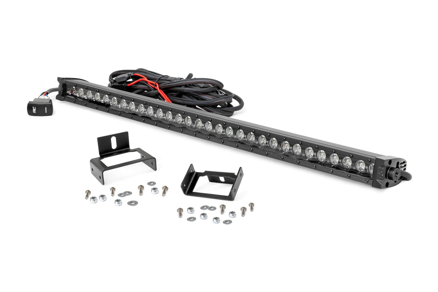 Fits Ford F-250 SD(11-16) LED Light Grill 30" Black Single Row DRL 70530BLDRL