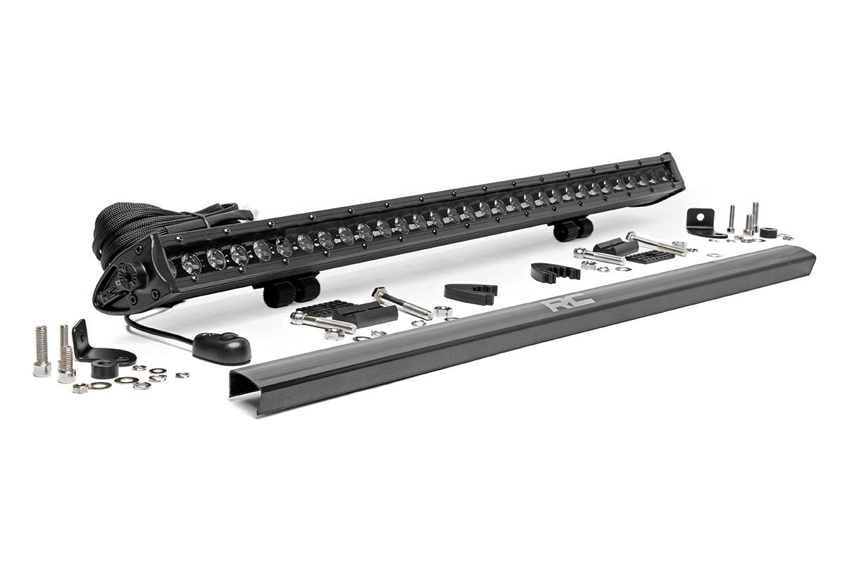 30 Inch Black Series LED Light Bar; Single Row 70730BL