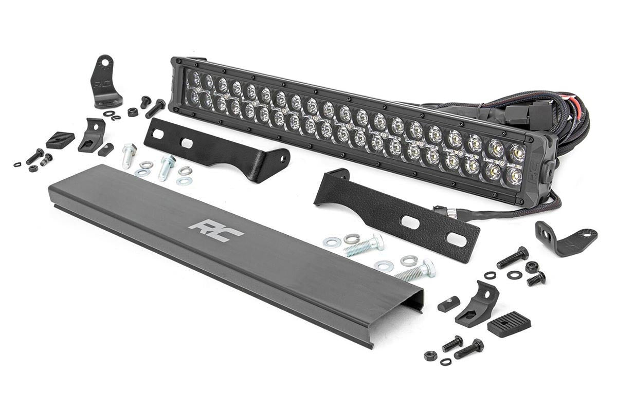 Fits Jeep Grand Cherokee WK2(11-20) LED Light Bumper Mount 20" Black 70773DRL