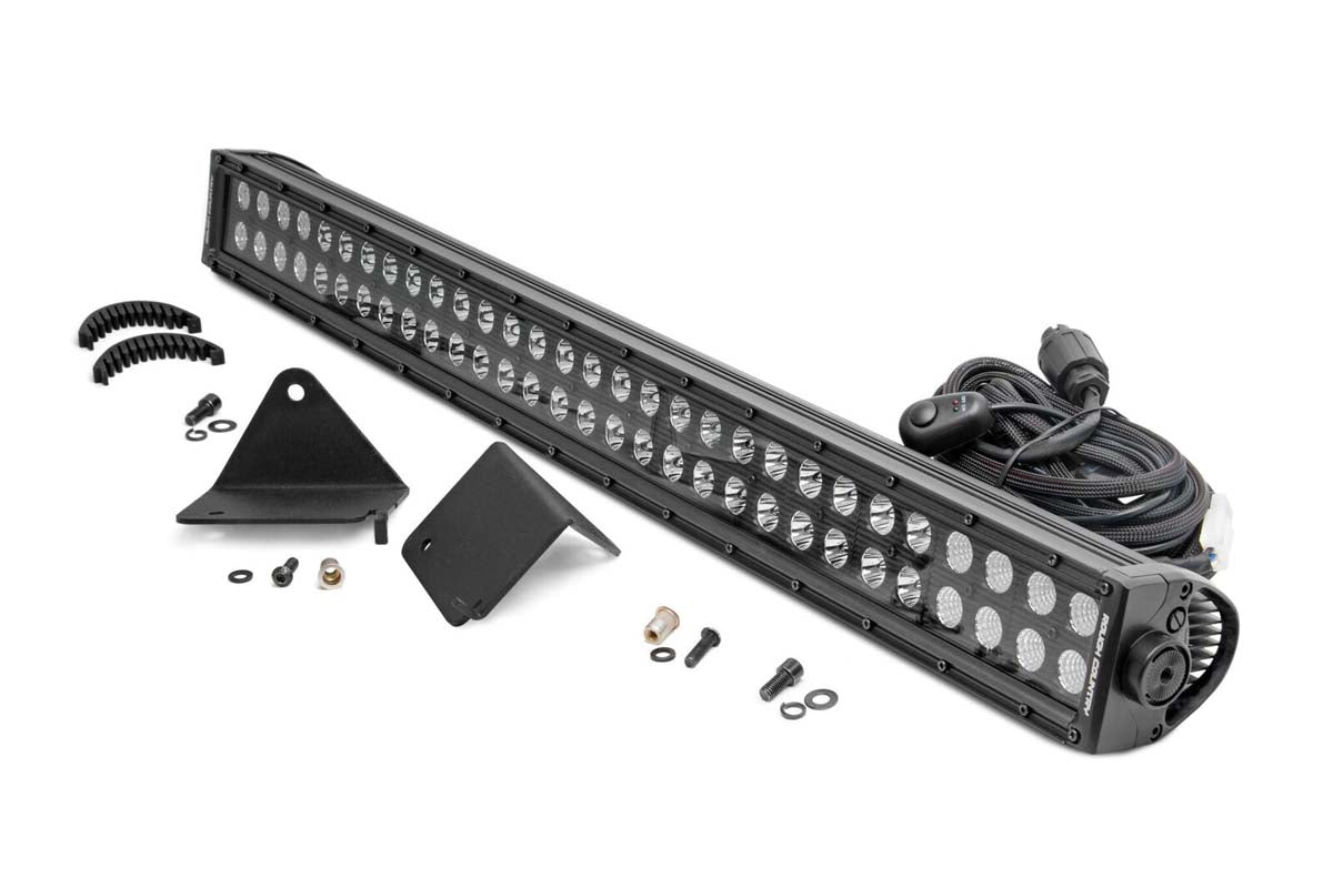 Fits Can-Am Defender HD 5/8/9/10 LED Light Under Bed 30" Black Dual Row 71014