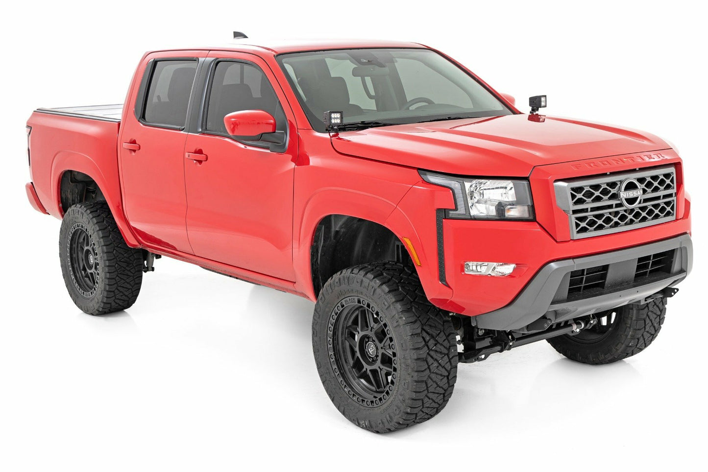 Fits Nissan Frontier (22-24) LED Light Kit; Ditch Mount; 2" Black Pair; 71065