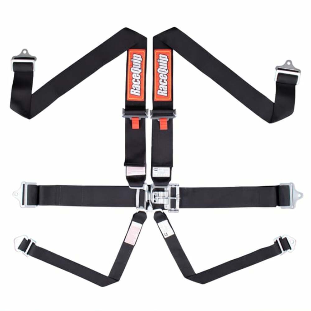 L & L 6Pt Seat Belt Black - 712002RQP