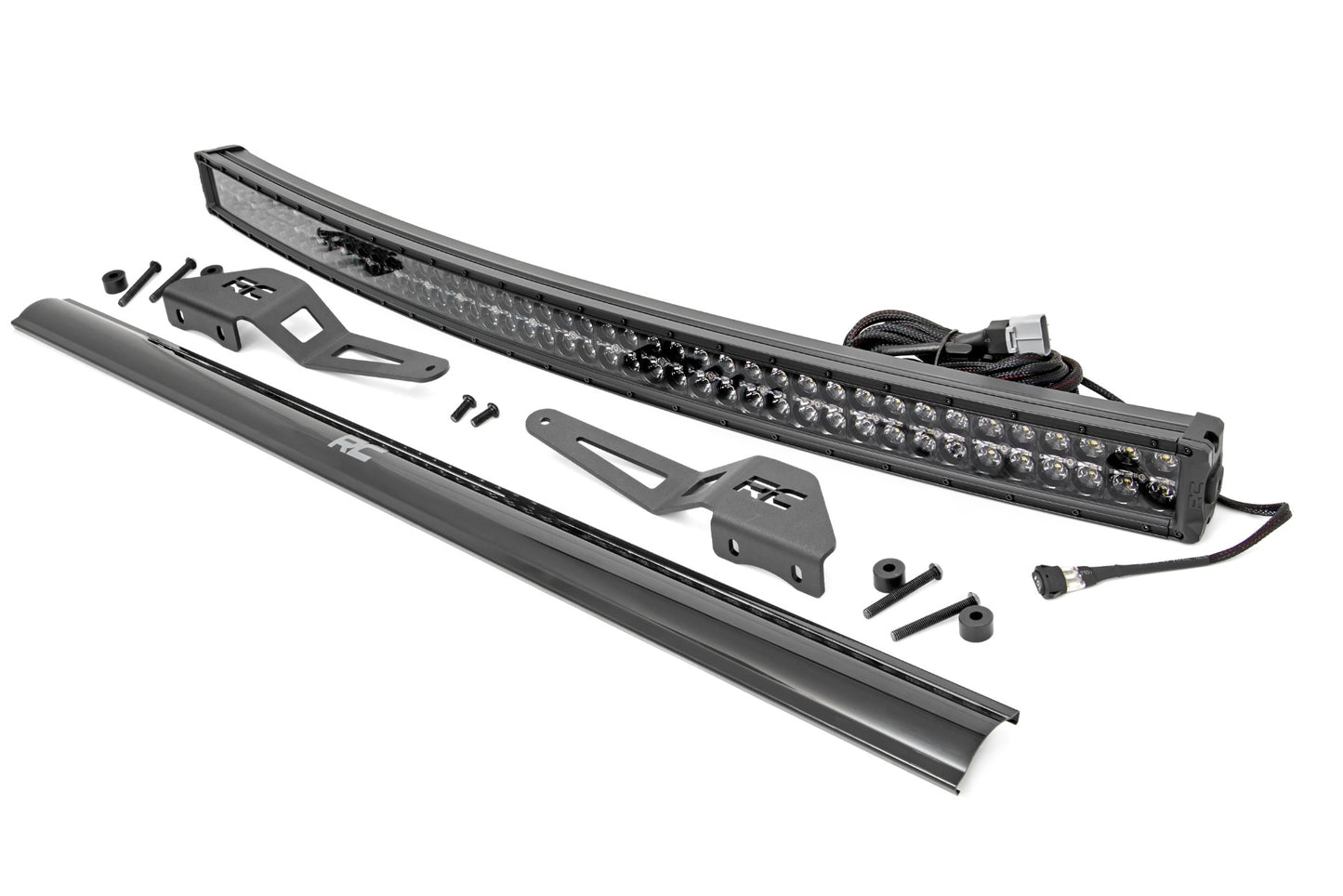 Fits Toyota FJ Cruiser(07-14) LED Light 50" Curved Dual Row DRL Black 71203