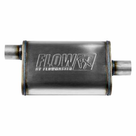 Flowmaster FlowFX Muffler 2.25 Offset In/ 2.25 Center Out Moderate Sound Stainless 71225