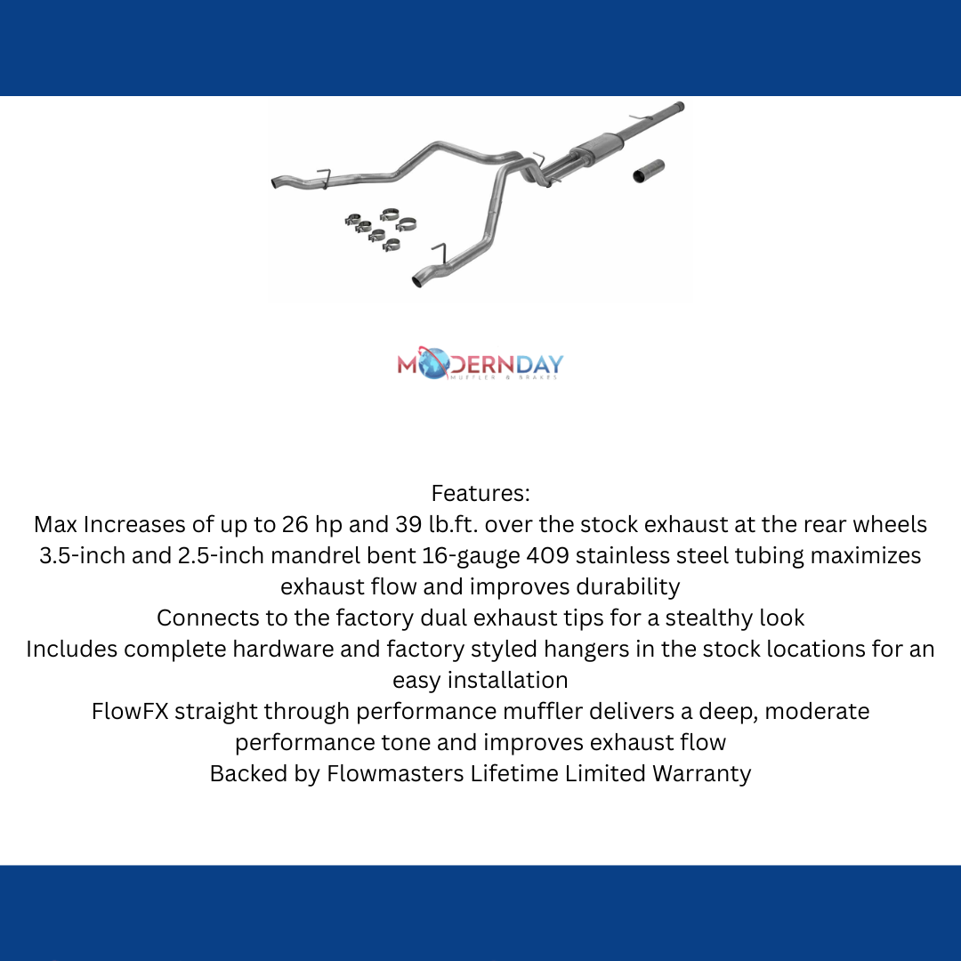 Fits GM Silverado/Sierra 2019-2021 Exhaust Pipe System Dual Exit 6.2L 717890