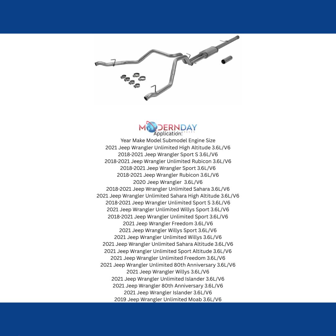 Fits GM Silverado/Sierra 2019-2021 Exhaust Pipe System Dual Exit 6.2L 717890