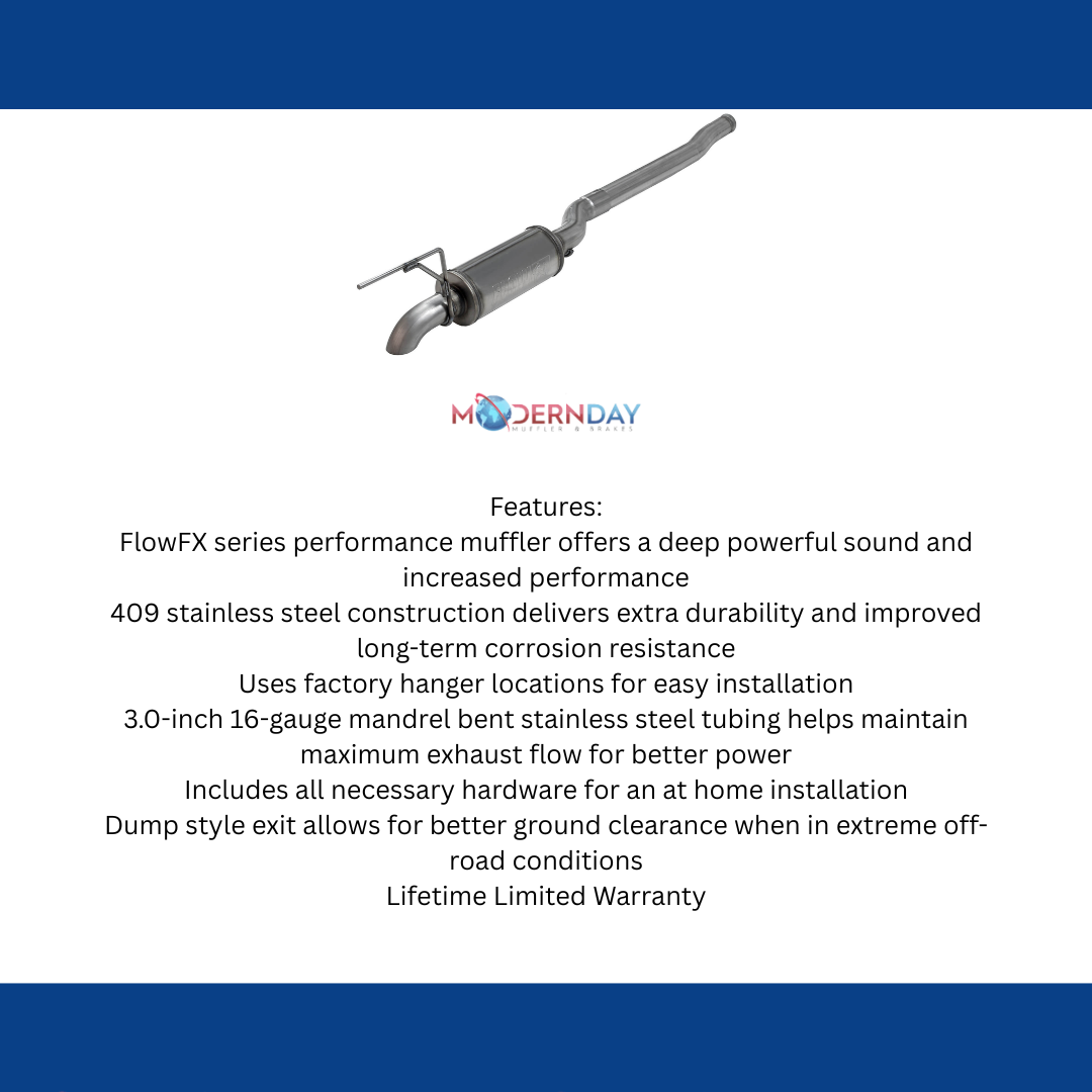 Fits Jeep Gladiator 2020-2022 Exhaust Muffler Pipe System 3.0 FlowFX 717969