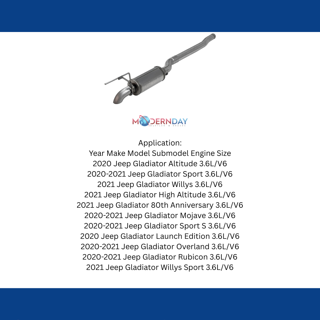 Fits Jeep Gladiator 2020-2022 Exhaust Muffler Pipe System 3.0 FlowFX 717969