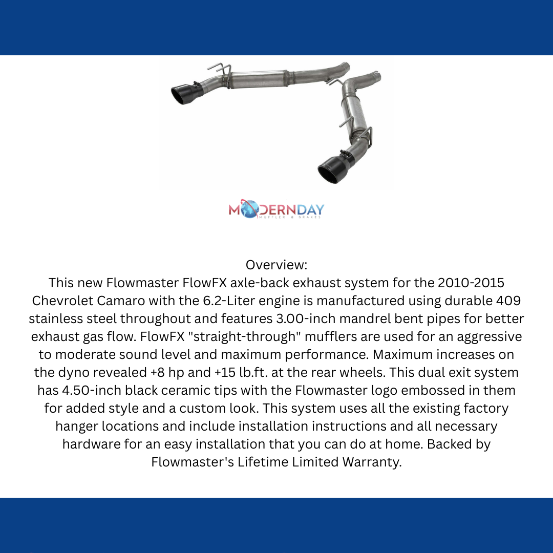 Fits Chevy Camaro 2010-2015 Axle Back Exhaust System FlowFX 6.2L 3.0 717991
