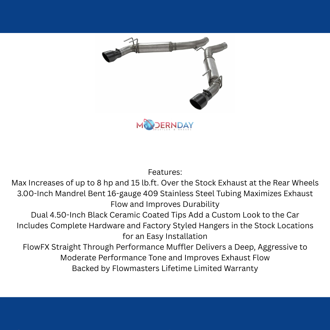 Fits Chevy Camaro 2010-2015 Axle Back Exhaust System FlowFX 6.2L 3.0 717991