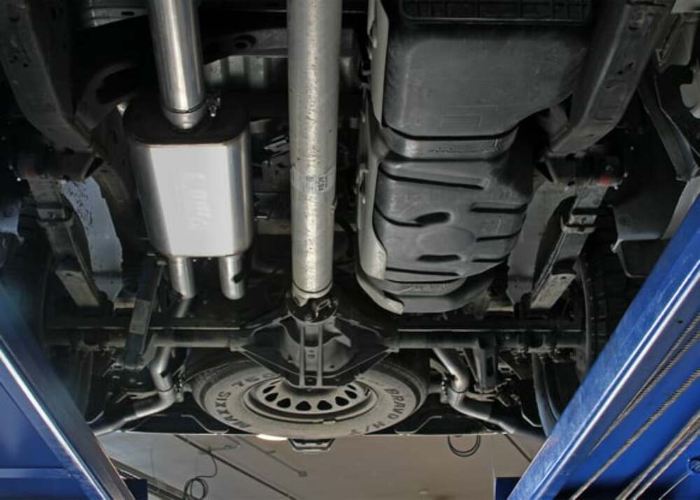 Fits 2019-2023 GM 1500 2.7L Dual Side Exit, Exhaust System 718114