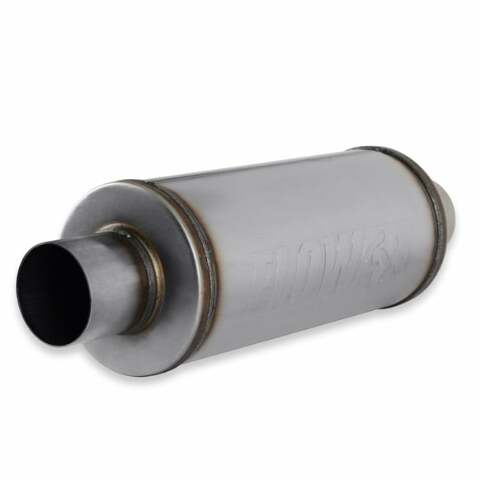 3.0 In/Out-6 Round Body-Moderate Sound; FlowFX Muffler; Flowmaster-72619