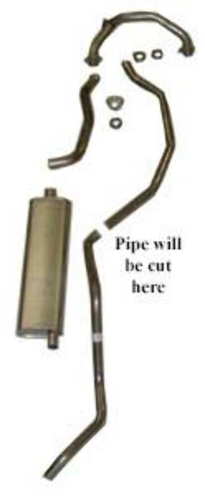 1960-64 Chevrolet Bel Air Single Exhaust System 8 cyl. 283 73006